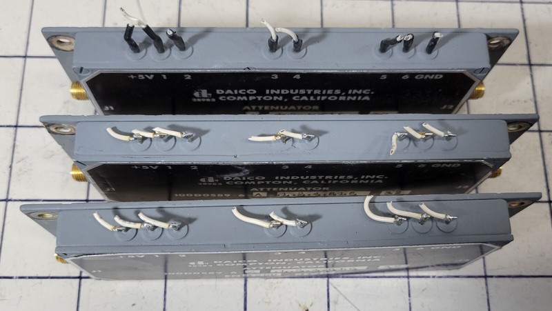 Lot of 3 DAICO INDUSTRIES ATTENUATOR 100D0589-6-A-.1,.2,.4,.8,1.6-3.2 REV K gallery
