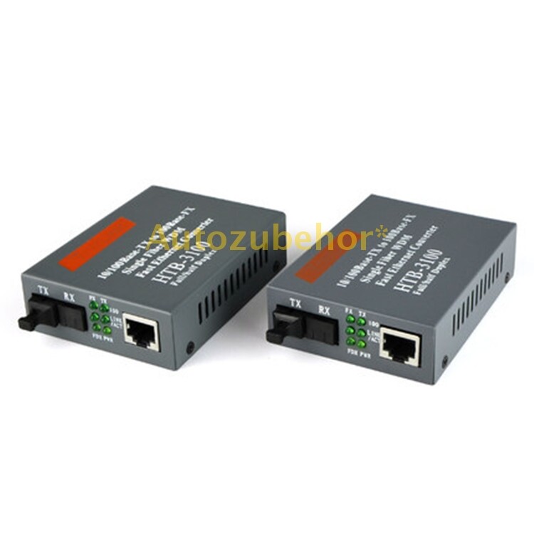 10/100 Base-TX To 100 Base-FX Single Fiber WDM Fast Ethernet Converter HTB-3100 gallery