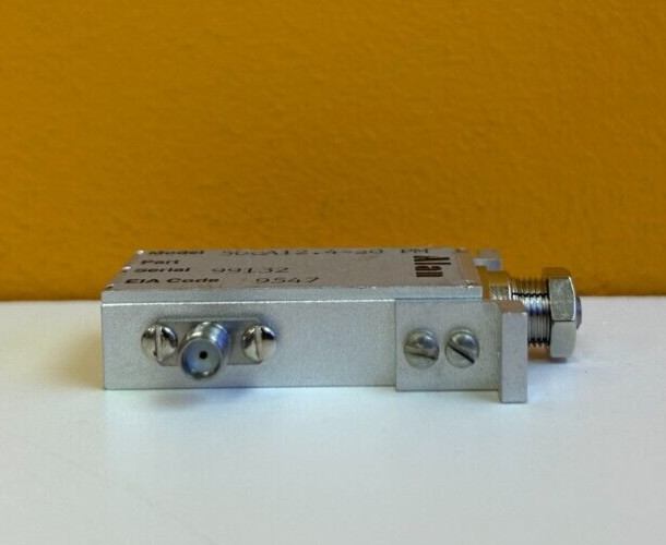 Alan 50CA12.4-20PM 8 to 12.4 GHz, 0-20 dB, SMA, Panel Mount, Attenuator. Tested! gallery