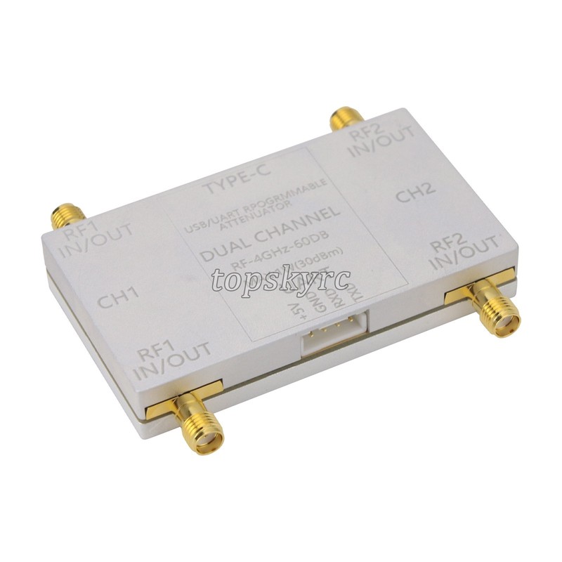 RF-4GHz-60DB Dual Channel Programmable Attenuator RF Attenuator w/ Type-C Cable gallery