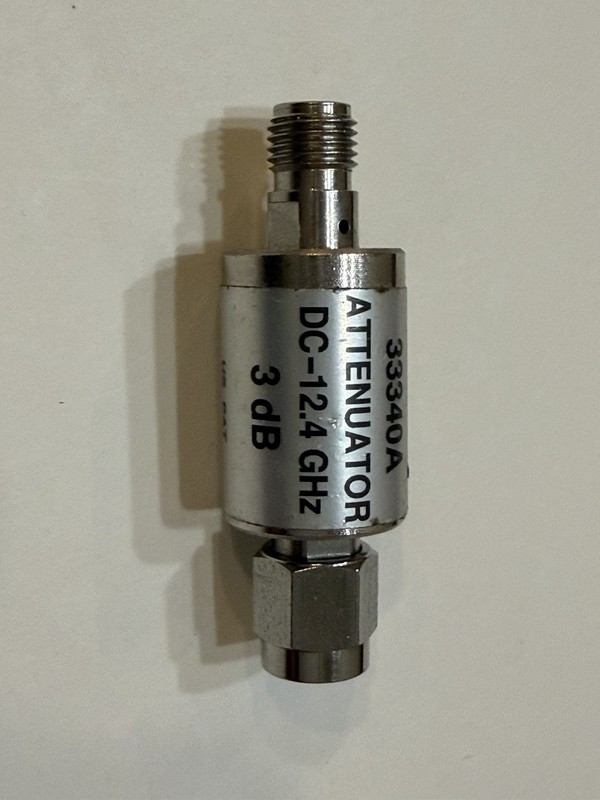 Hewlett Packard 33340A 3dB Attenuator DC-12.4GHz RF Microwave Component gallery