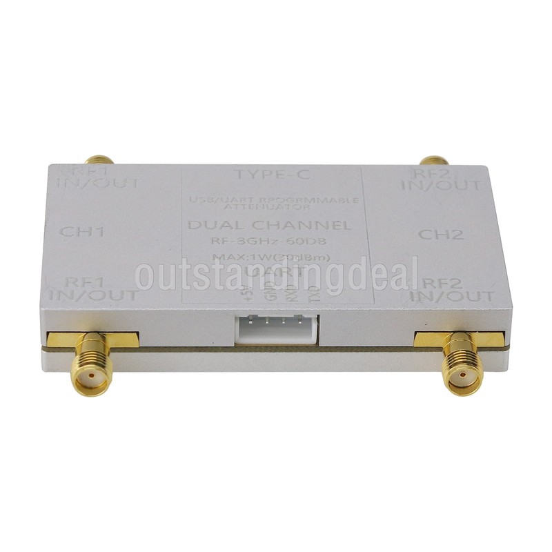 RF-8GHz-60DB Dual Channel Programmable Attenuator RF Attenuator w/ Type-C Cable gallery