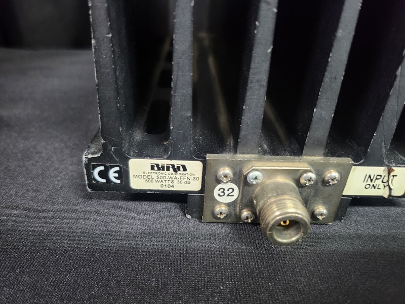 Bird 500-WA-FFN-30 : RF Attenuator, 500W 30dB, AS-IS (0104-4) gallery