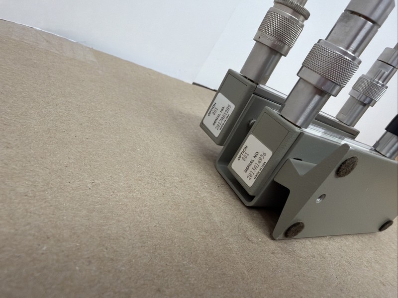 Agilent/HP 8494A 11dB & 8496A 110dB Manual Attenuator Set w/2 Stands 0-121dB gallery