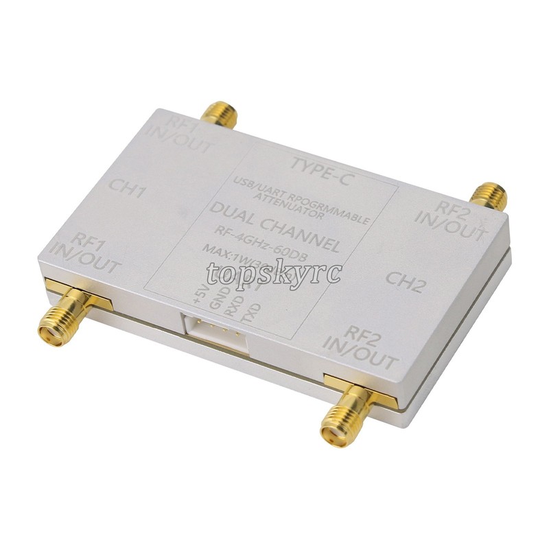 RF-4GHz-60DB Dual Channel Programmable Attenuator RF Attenuator w/ Type-C Cable gallery