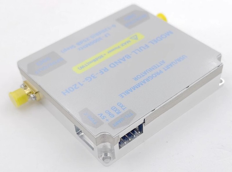 3GHZ Bidirectional RF Digital Attenuator 0.25DB Step 120DB Isolation BT WiFi gallery