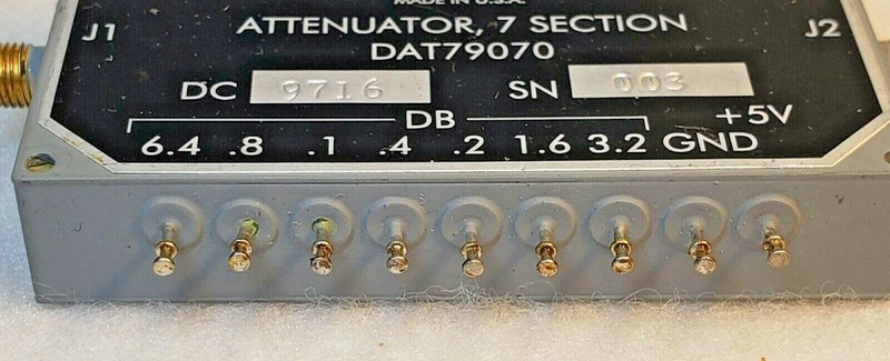 Daico DAT79070 7 Section Programmable Attenuator SMA 12.7dB Max - Unknown GHz gallery