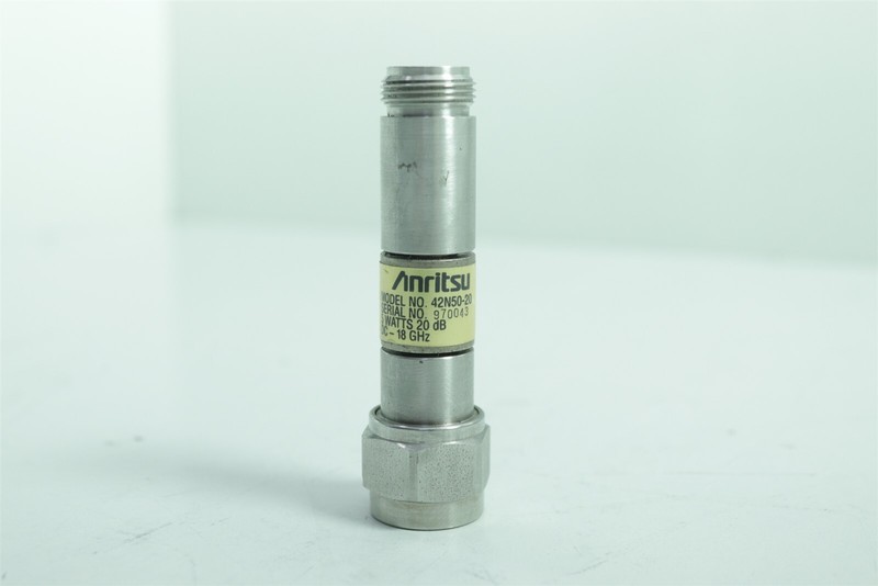 Anritsu 42N50-20 5W 20dB DC18GHz Attenuator N Type Communicator