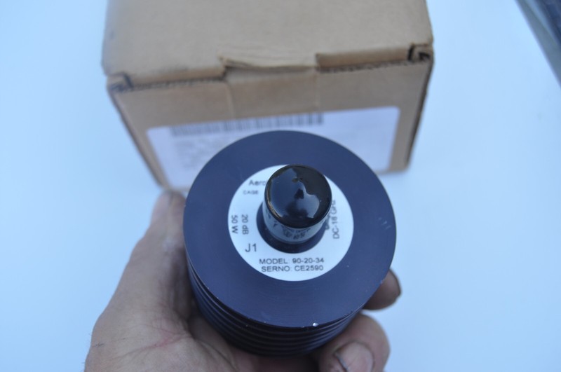 AEROFLEX WEINSCHEL 90-20-34 FIXED ATTENUATOR DC-18 20DB 50WATTS gallery