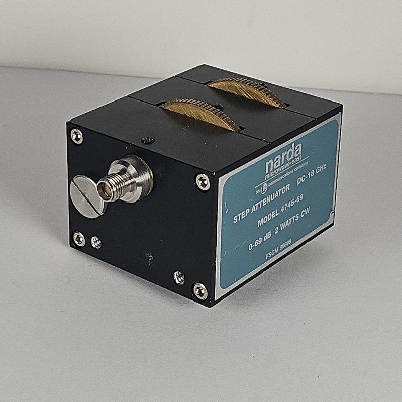 Narda 4745-69 RF Step Attenuator DC-18 GHz 69dB 2 Watts CW Module Unit gallery