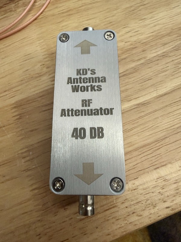 40 DB RF attenuator BNC 1.8-60mhz