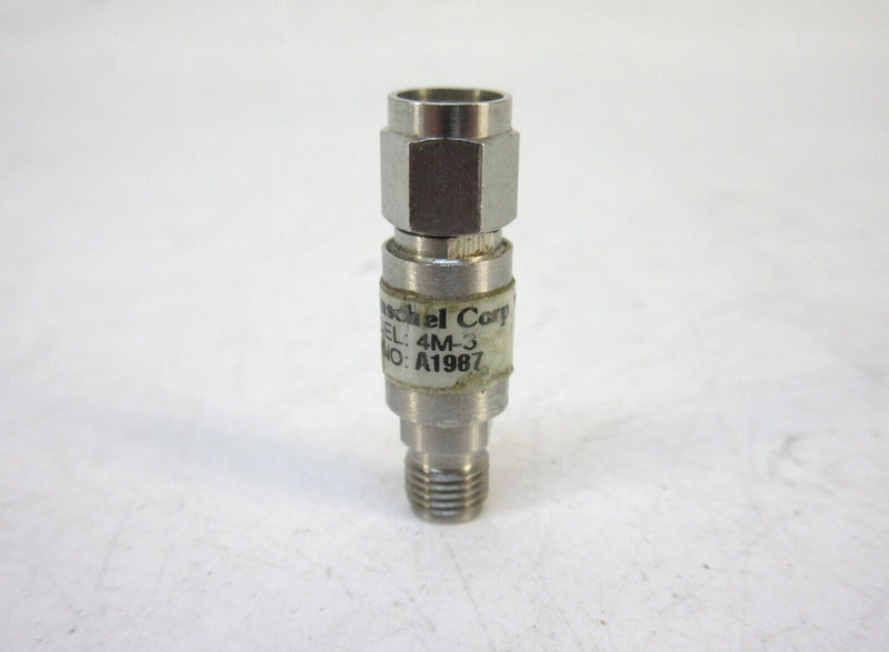 Weinschel 4M-3 – DC to 18 GHz, 3 dB, 2 Watt, SMA (M-F) Fixed Attenuator
