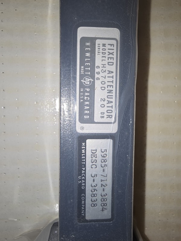 HP VARIABLE ATTENUATOR MODEL H370D 20 db