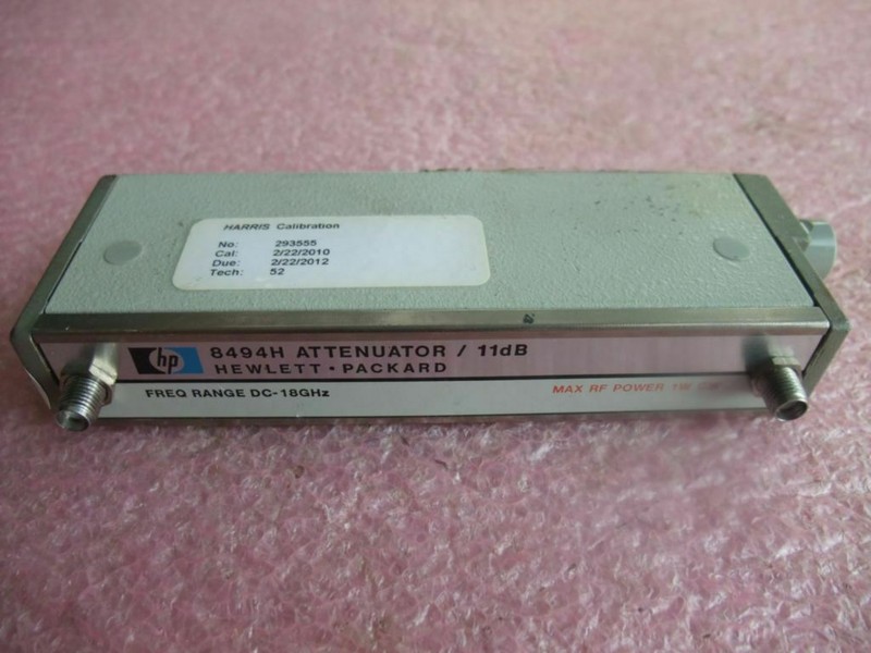 HP 8494H Programmable Step Attenuator DC to 18 GHz, 0 to 11 dB, 1 dB steps