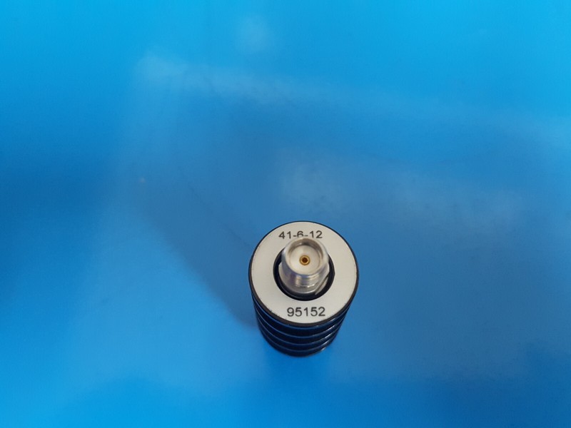 Aeroflex/Weinschel 41-6-12: Fixed Coaxial Attenuator, 18GHz, 10W, 6dB (5152) gallery