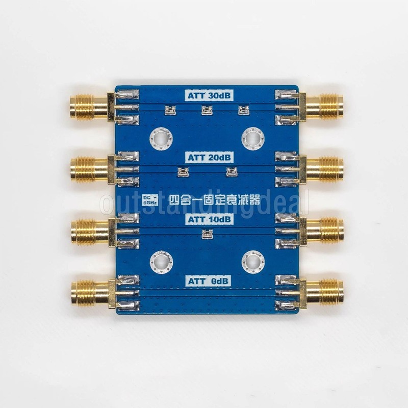 DC-6GHz Fixed Attenuator Module 0dB 10dB 20dB 30dB 4-IN-1 RF Attenuator ot25 gallery