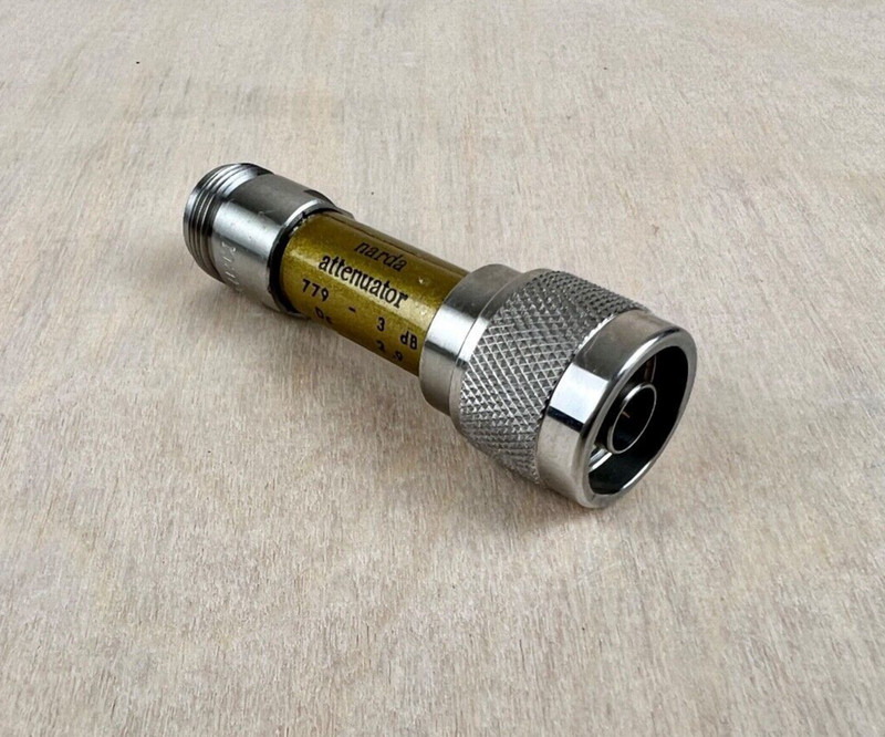 Narda 779 3dB Precision Fixed Coaxial Attenuator N-Type (MF) 2W 0Hz – 18Ghz