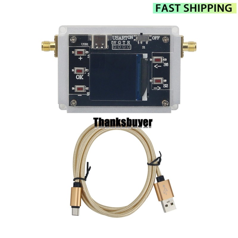 90DB Programmable Attenuator Module RF Attenuator Step 0.25DB 1.3″ OLED DC 6GHZ