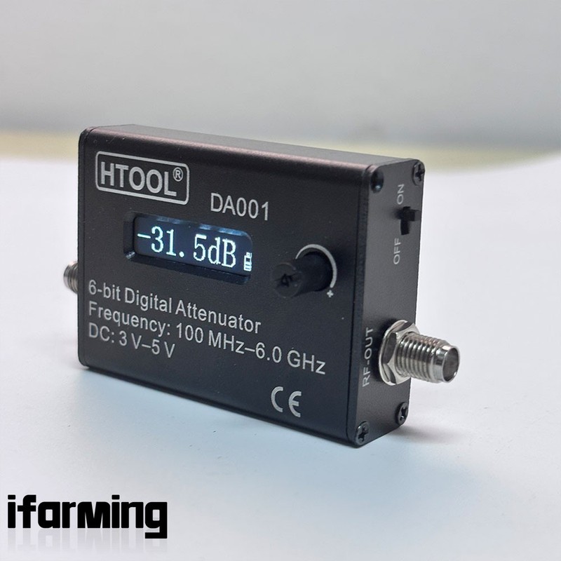 HTOOL DA001 0-31.5dB Adjustable Wideband Digital RF Attenuator Module DC-6GHz gallery