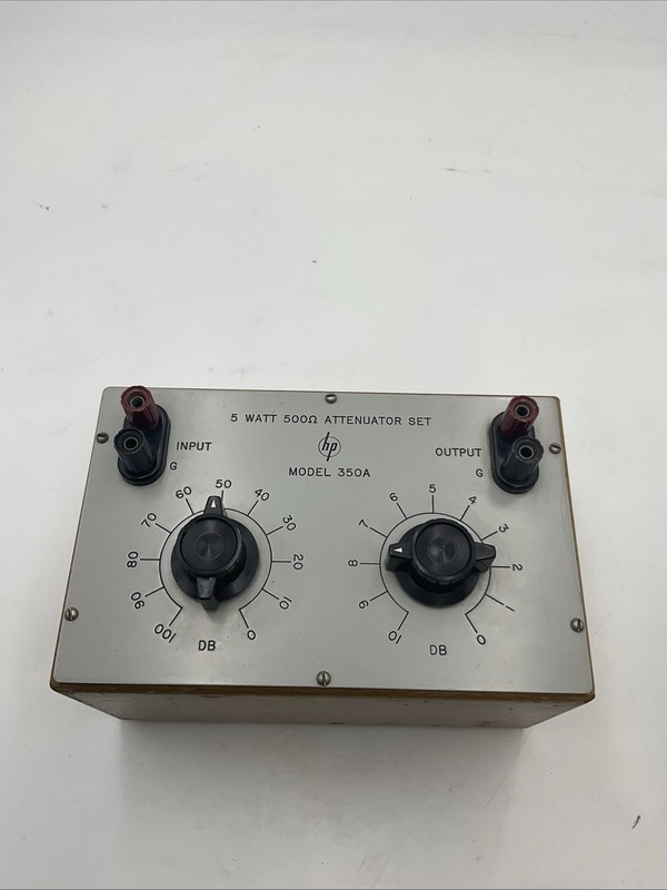 Hewlett Packard HP Model 350A 5 Watt 500 Ohm Attenuator Set!!! S1