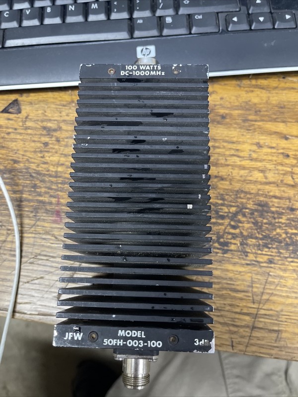 JFW Industries 50FH-020-100-3, 20dB RF Attenuator Fixed 100 Watts DC To 3000 MHz