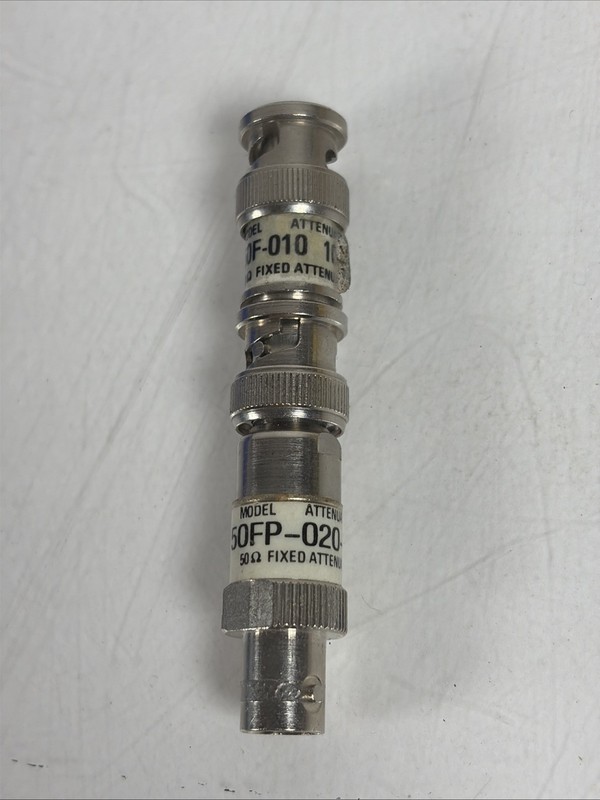 JFW 50F-010-10DB W/ 50FP-020-H4 Fixed Attenuator Dual Male/ Female gallery