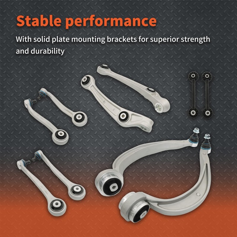 labwork 10pc Front Control Arm Ball Joint Suspension Kit Replacement for A4 A... gallery