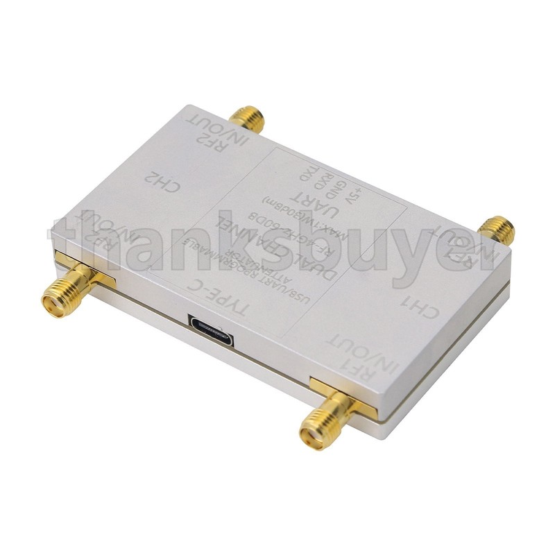 RF-4GHz-60DB 2 Ch Programmable Attenuator RF Attenuator + Type-C Cable for PC gallery