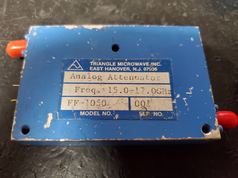 15-17GHz Analog Attenuator Triangle Microwave FF-1050 tested see plots,Modulator