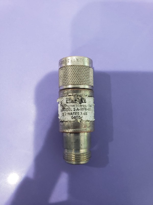 Bird Attenuator, 3dB, 2W 4GHz MFG PART #: 2-A-MFN-03