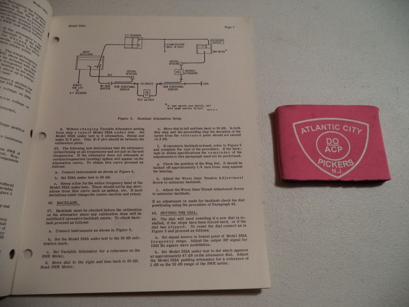 HEWLETT PACKARD HP 382A VARIABLE ATTENUATORS OPERATING NOTE MANUAL gallery
