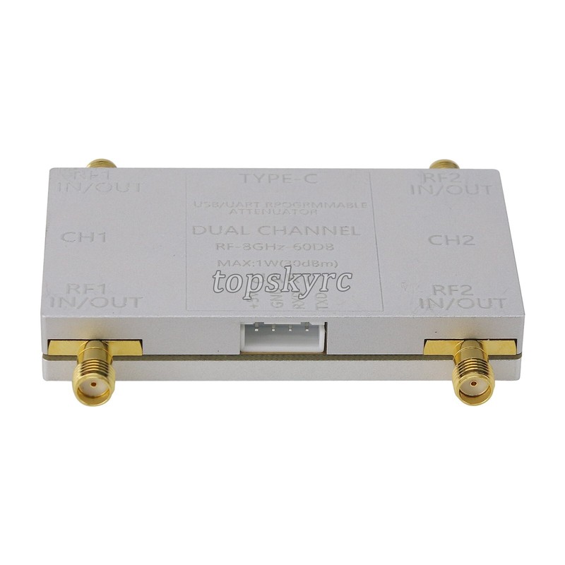 RF-8GHz-60DB Dual Channel Programmable Attenuator RF Attenuator w/Type-C Cable gallery