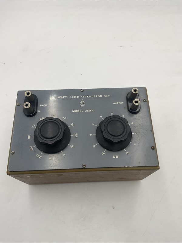 HP Model 350A 5 Watt 500 Ohm Attenuator Set NO.1405 !!! S1