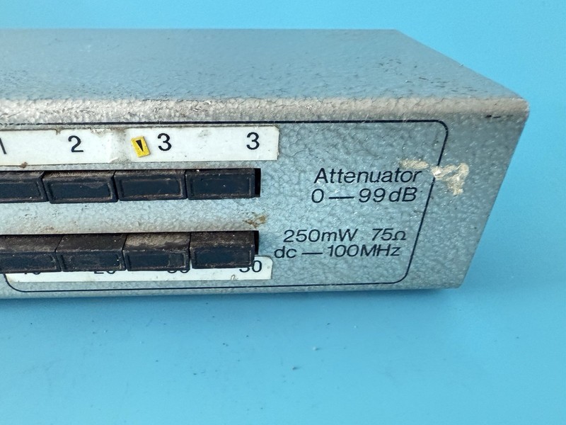 HP 3750A Step Attenuator 0–99 dB 75Ω DC–100MHz 250mW Hewlett Packard Vintage RF gallery