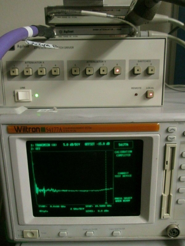 18 GHz RF Step Attenuator 1 db to 121 dB 1 dB step TESTED! AGILENT Programmable gallery