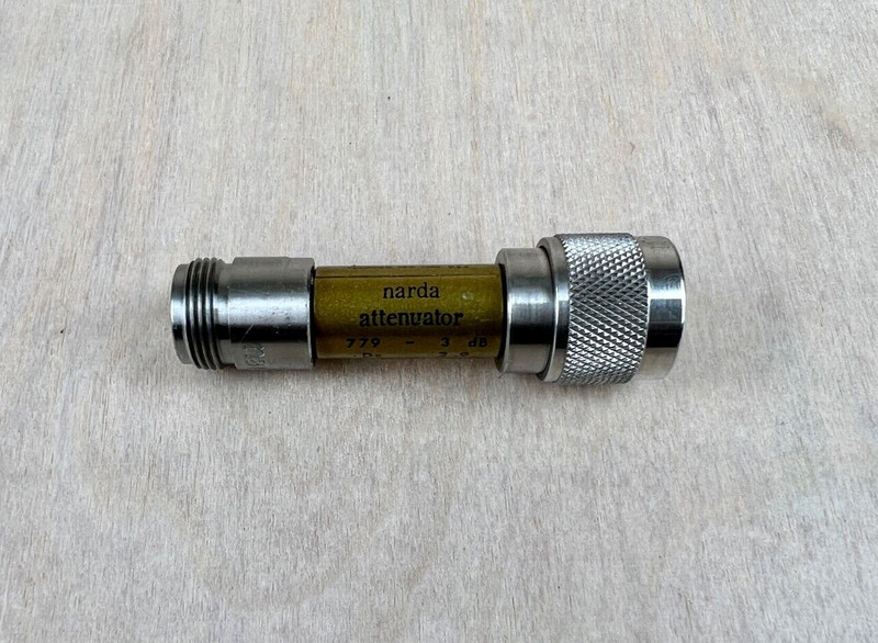 Narda 779 3dB Precision Fixed Coaxial Attenuator N-Type (MF) 2W 0Hz - 18Ghz gallery