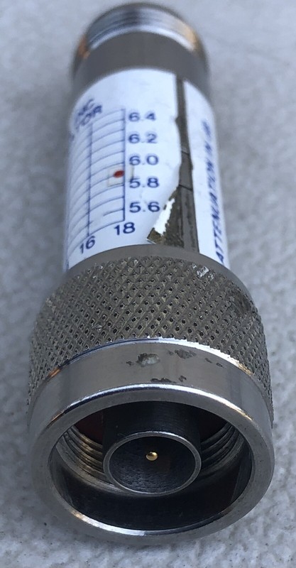 Midwest Microwave Attenuator 6db N Type Model Number 389-6 DC-18GHz gallery