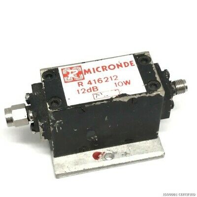 12DB 10W 50OHM SMA COAXIAL ATTENUATOR FIXED RADIALL R416212