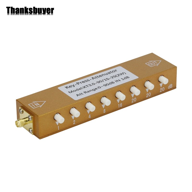 2W SMA-KK Type 0-90dB 0-3GHz RF Adjustable Attenuator Digital Step RF Attenuator