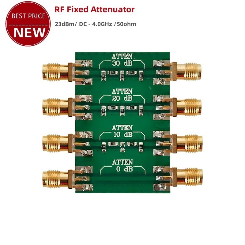 RF Fixed Attenuator DC – 4.0GHz 23dBm 50ohm Attenuator w/ SMA-K Connector