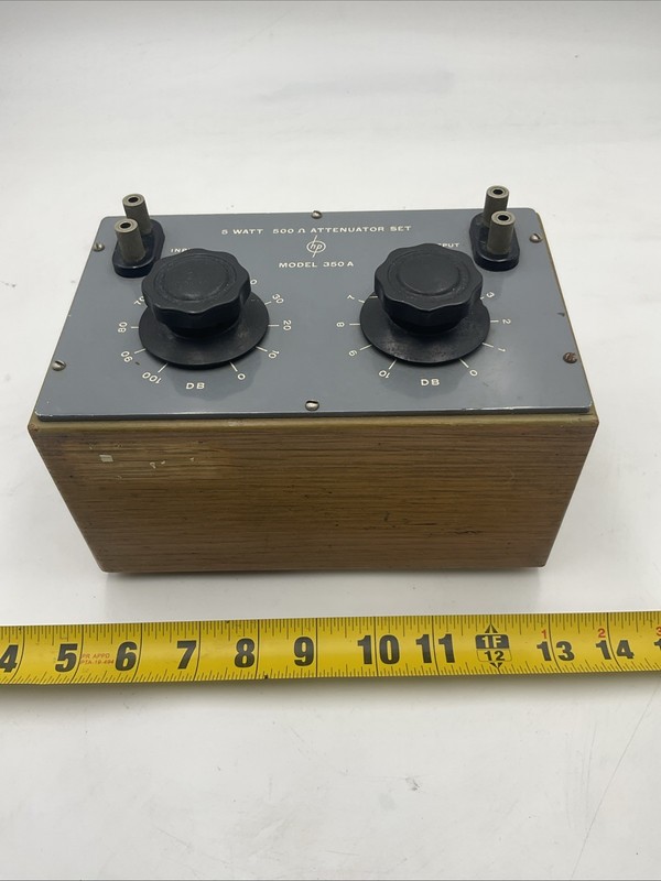 HP Model 350A 5 Watt 500 Ohm Attenuator Set NO.1405 !!! S1 gallery