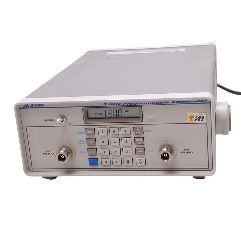 IFR 2186 Programmable Attenuator, 5GHz, 0-130dB, 1dB Step, 120VAC, GPIB gallery