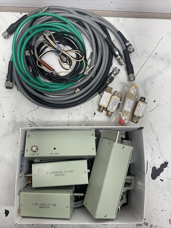 Bundle Of ANRITSU Band Pass Filters / Attenuators /Cords / Accessories. I-11