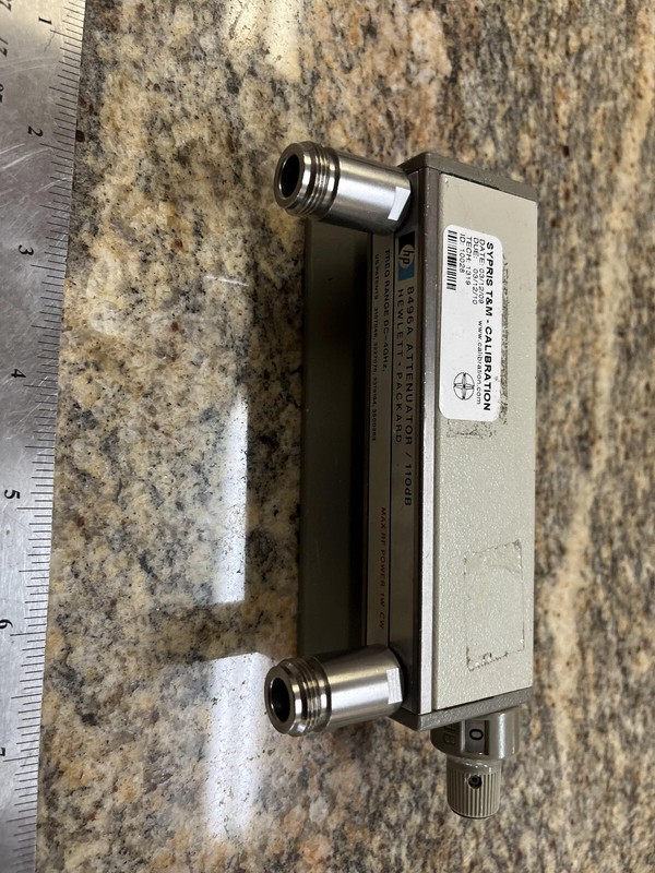 6bb Agilent HP 8496H opt 001 890 Programmable Attenuator, 18 GHz,110dB, 10dB