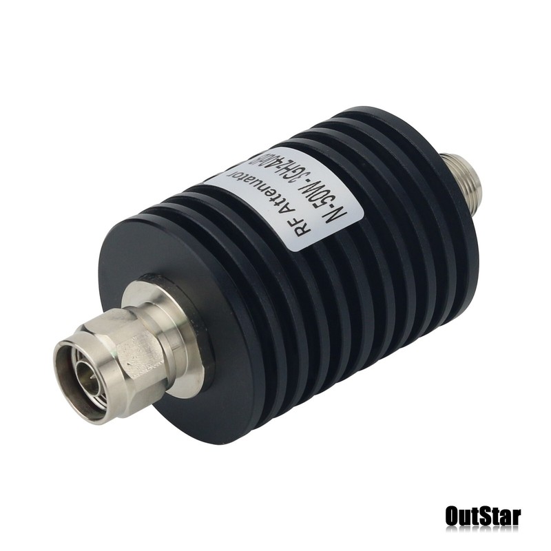 10DB-40DB 3G 4G Coaxial RF Fixed Attenuator N Type 50W with N-JK Connector gallery