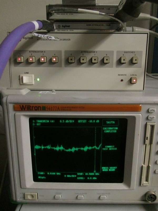 18 GHz RF Step Attenuator 1 db to 121 dB 1 dB step TESTED! AGILENT Programmable gallery