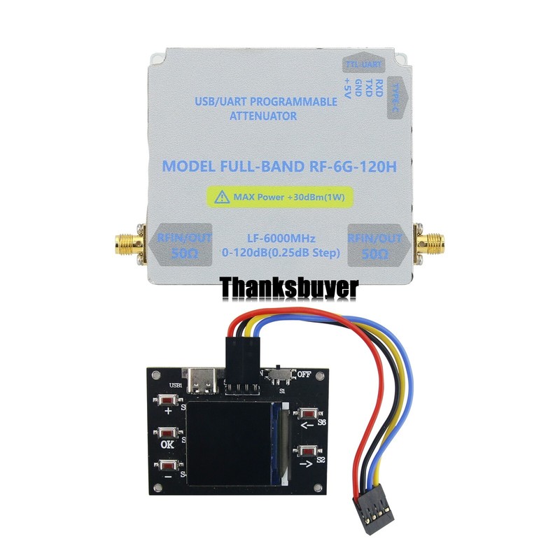 LF-6GHZ-120DB Bidirectional Digital Control RF Attenuator High+TFT Main Board