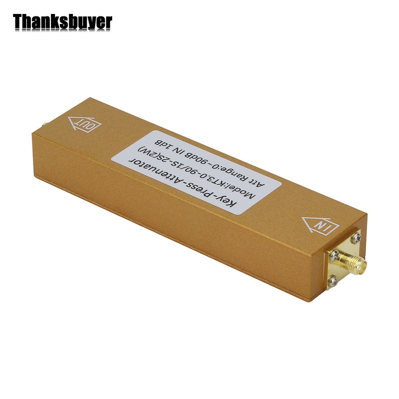 2W SMA-KK Type 0-90dB 0-3GHz RF Adjustable Attenuator Digital Step RF Attenuator gallery