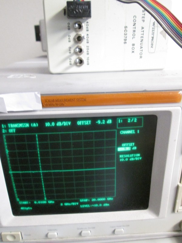 Wiltron C34747 Step Attenuator 20 GHz 110dB 10dB step TESTED GOOD 3.5mm F-F conn gallery