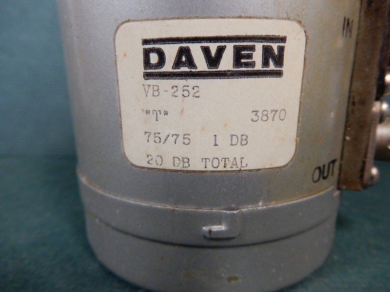 Daven VB-252 1 dB 75/75 Step Attenuator Used With BNC Connections gallery